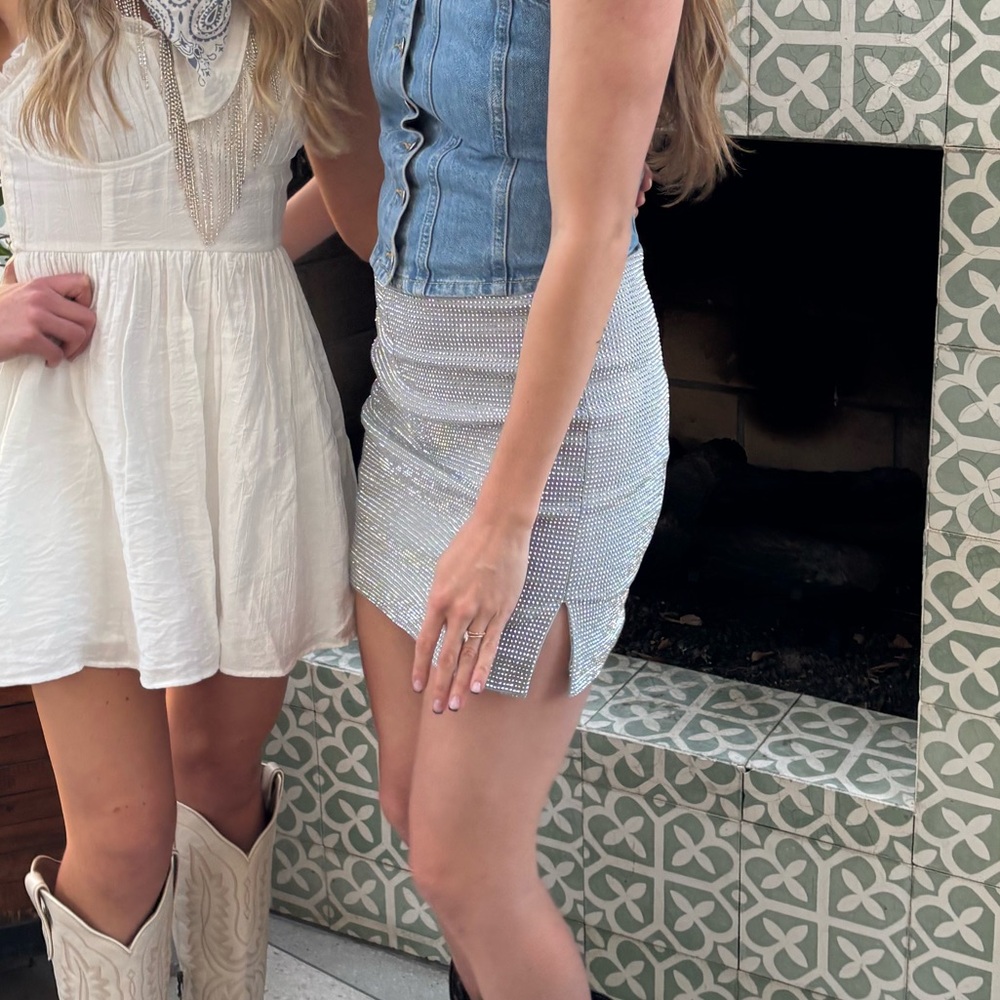 Sparkle mini skirt